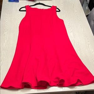 Gap Vibrant Red/Pink sleeveless dress with pleating
